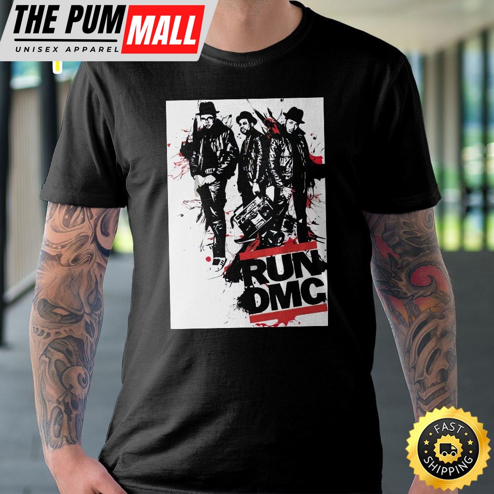 Hip Hop Run Dmc Tour 2025 Black Unisex T-shirt
