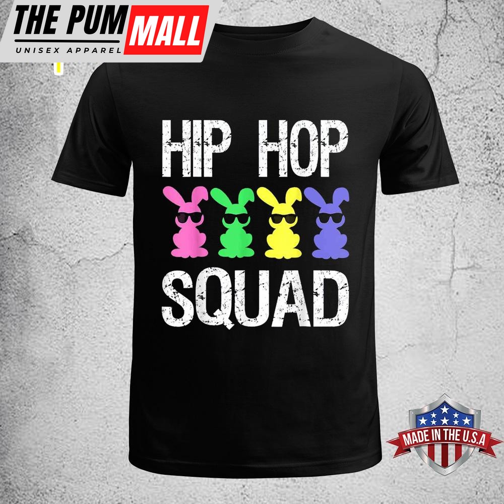 Hip Hop Squad Funny Easter Bunny Boys Girls Kids Funny Easter Shirt