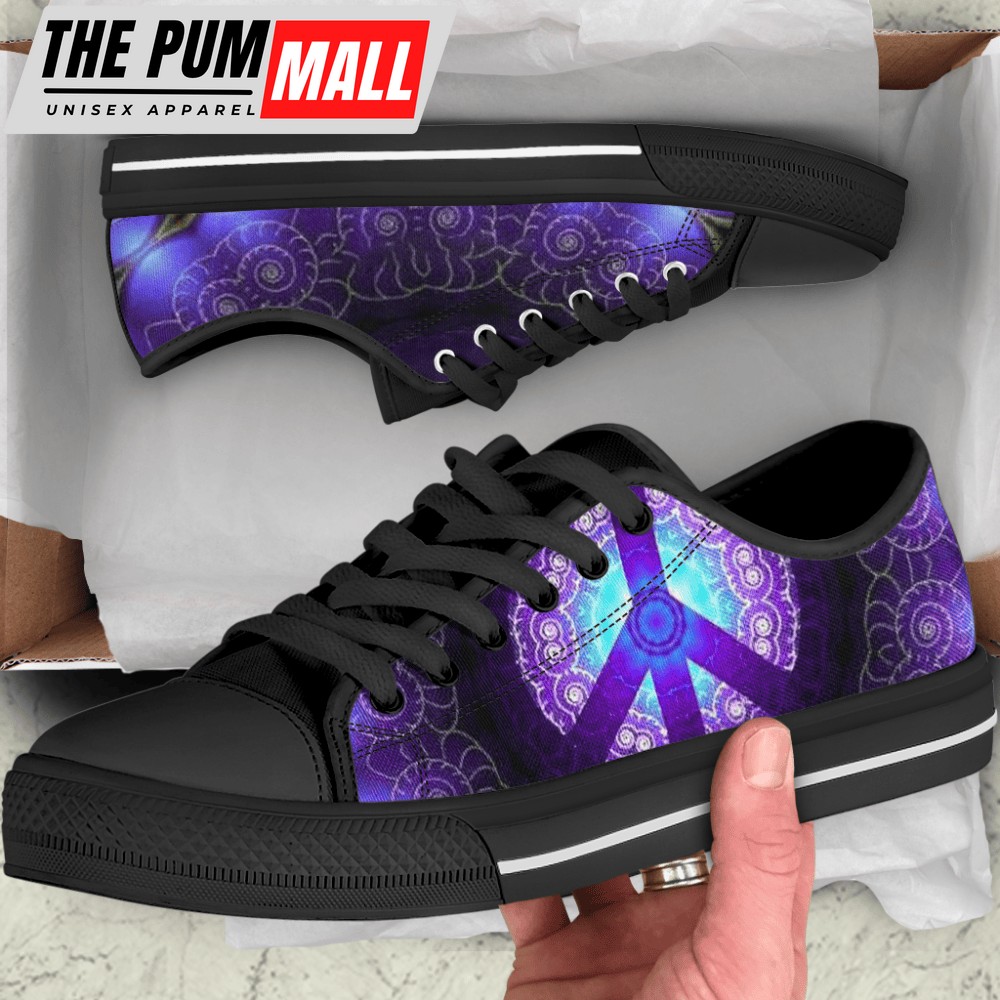 Hippie Peace Passion Low Top Shoes by SUN SU220303