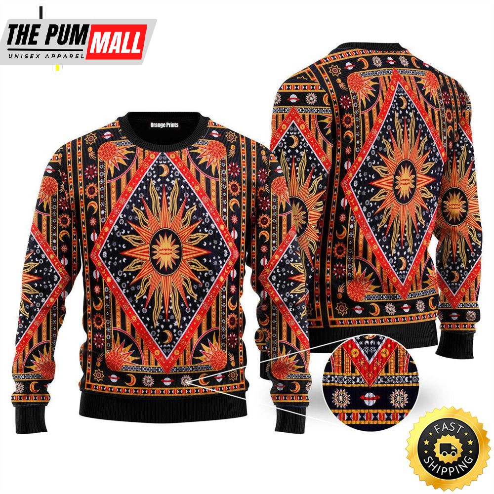Hippie Style Ugly Christmas Sweater For Men & Women