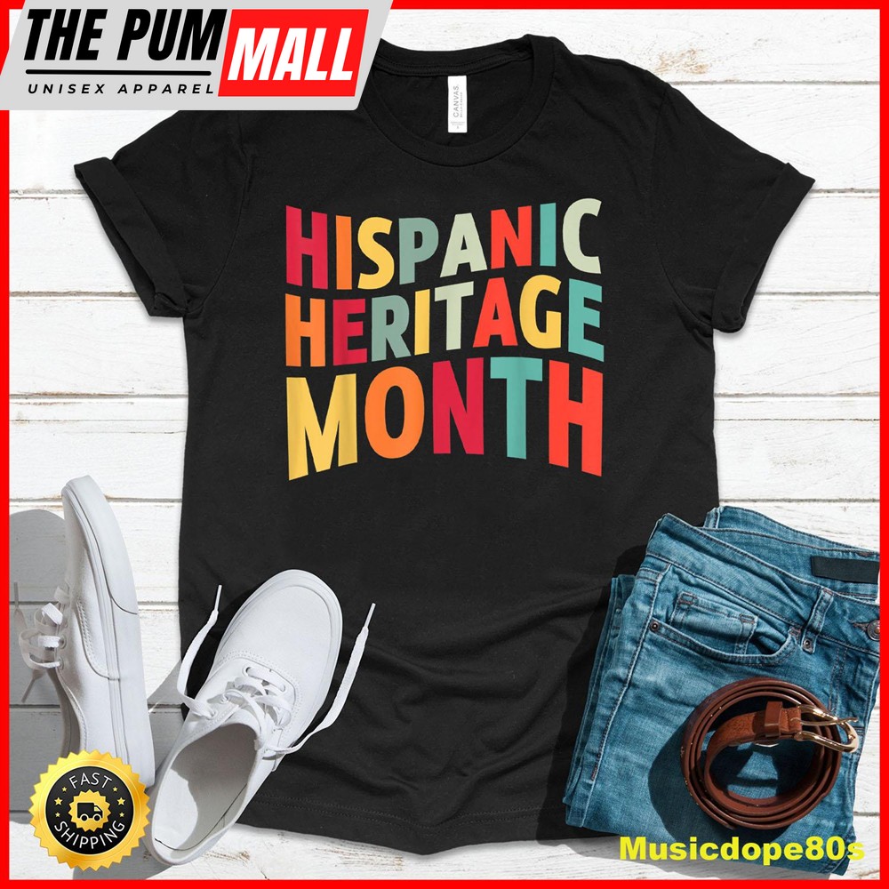 Hispanic Heritage Month 2025 National Latino Countries Flag T-Shirt