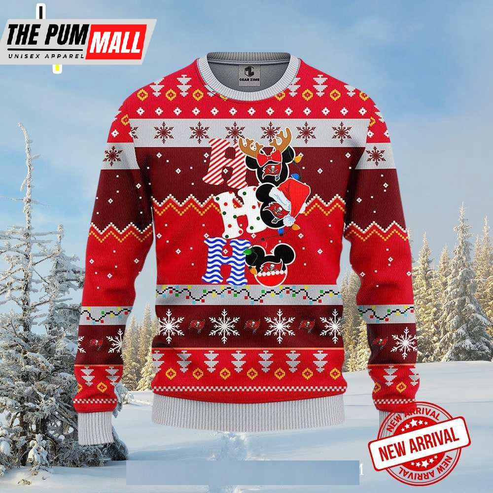 Ho Ho Ho Mickey Festive Design Ugly Christmas Sweater