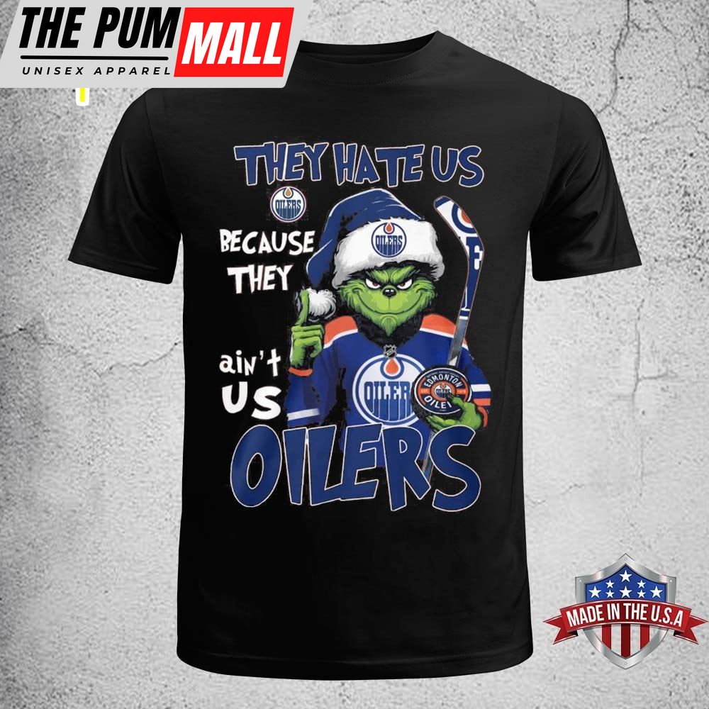 Hockey NHL Edmonton Oilers Grinch Christmas 2025 T-Shirt