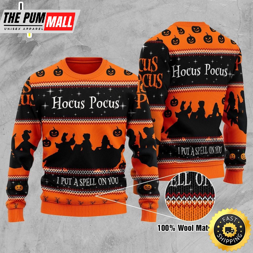 Hocus Pocus I Put A Spell On You Ugly Christmas Sweater