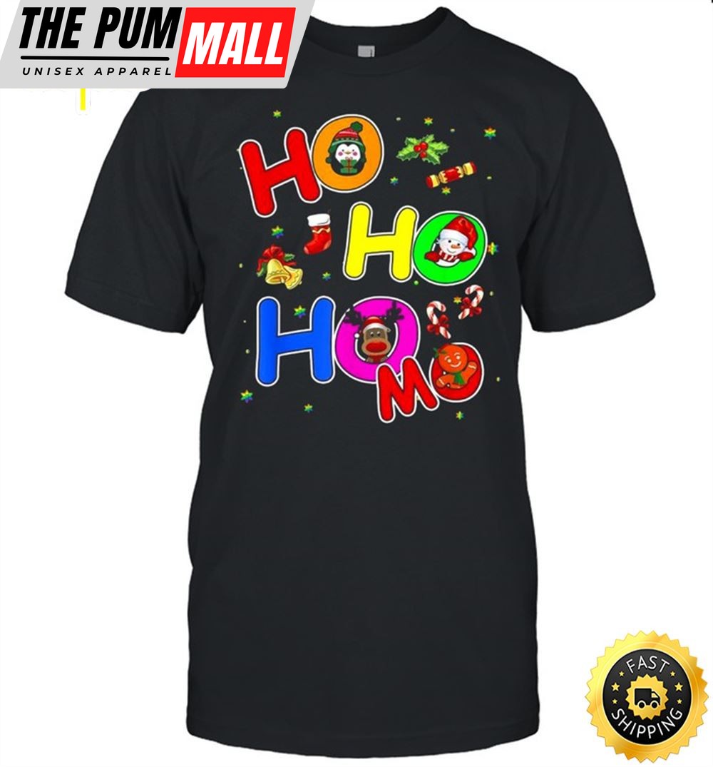 Hoho Homo Gay Christmas Santa Hat Love Is Love Lgbtq Pride Shirt
