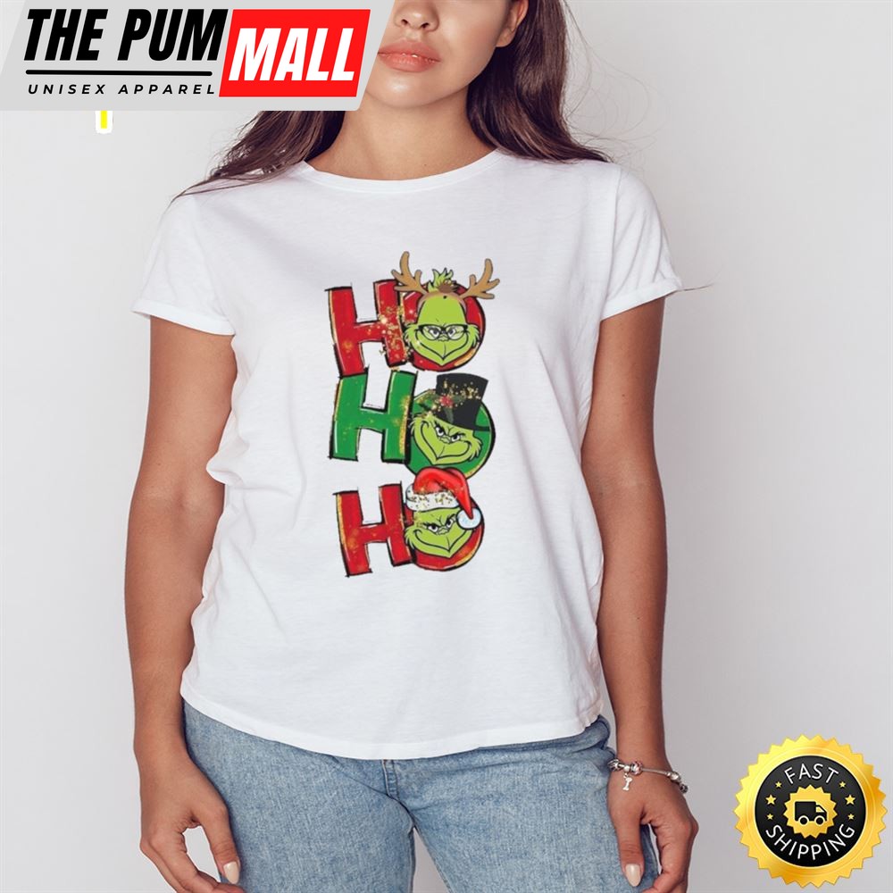 Hohoho Handrawing Green Grinch Shirt
