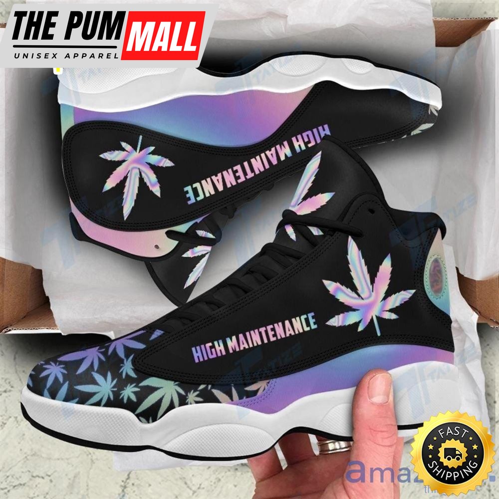 Hologram Weed High Maintenance Air Jd 13 Sneakers Shoes