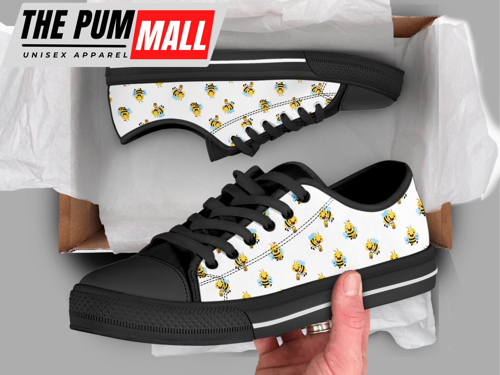 honey-bee-shoes-bee-sneakers-low-top-shoes-for-men-and-women-5zs8e4rl Honey Bee Shoes, Bee Sneakers, Low Top Shoes For Men And Women
