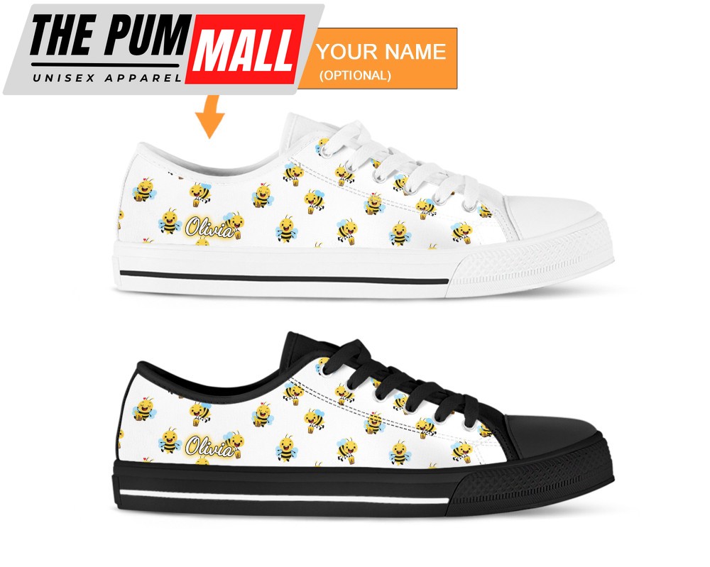 honey-bee-shoes-bee-sneakers-low-top-shoes-for-men-and-women-5zs8e4rl Honey Bee Shoes, Bee Sneakers, Low Top Shoes For Men And Women