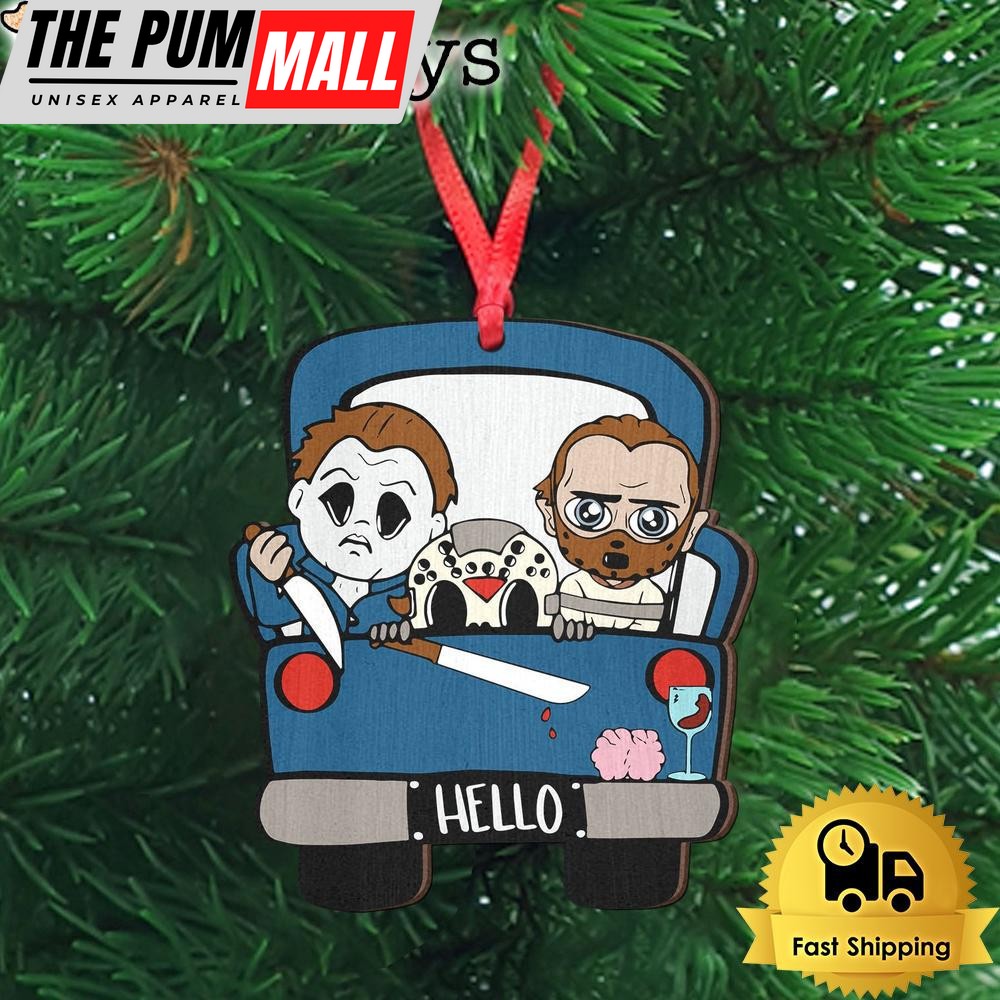 Horror Hello Car Wooden Ornament Limited Edition