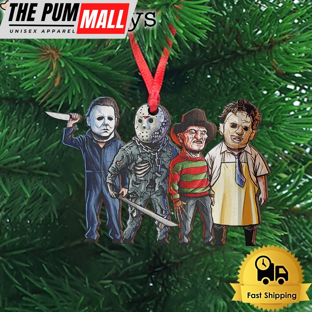 Horror Movies Gang Wooden Ornament Limited Edition