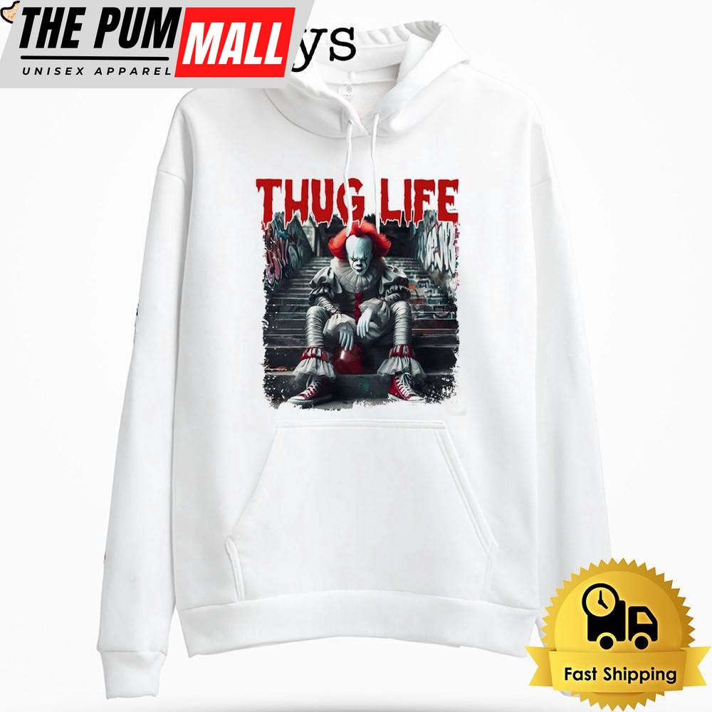 Horror Pennywise Thug Life Hoodie