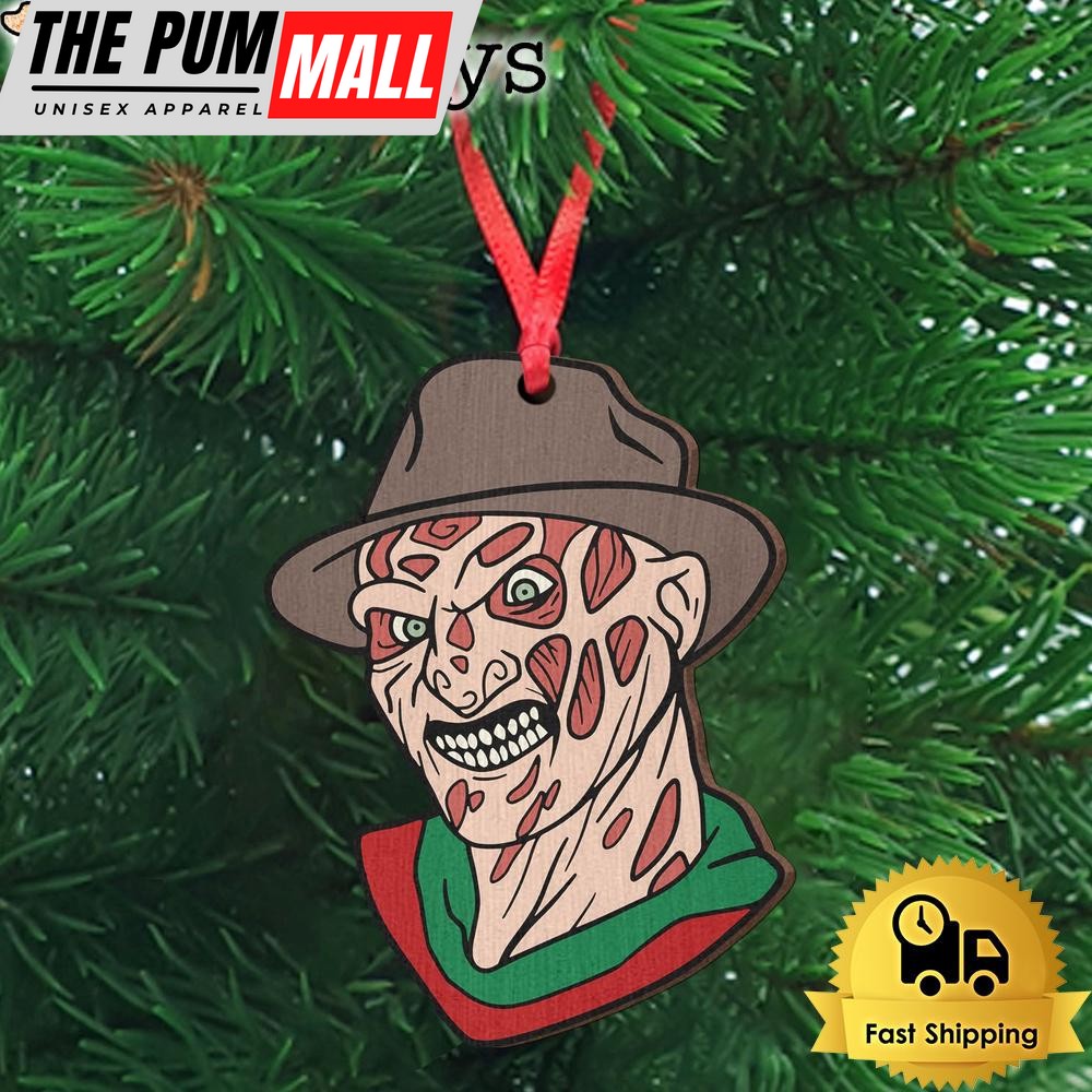 Horror Villain Freddy Krueger Wooden Ornament Limited Edition
