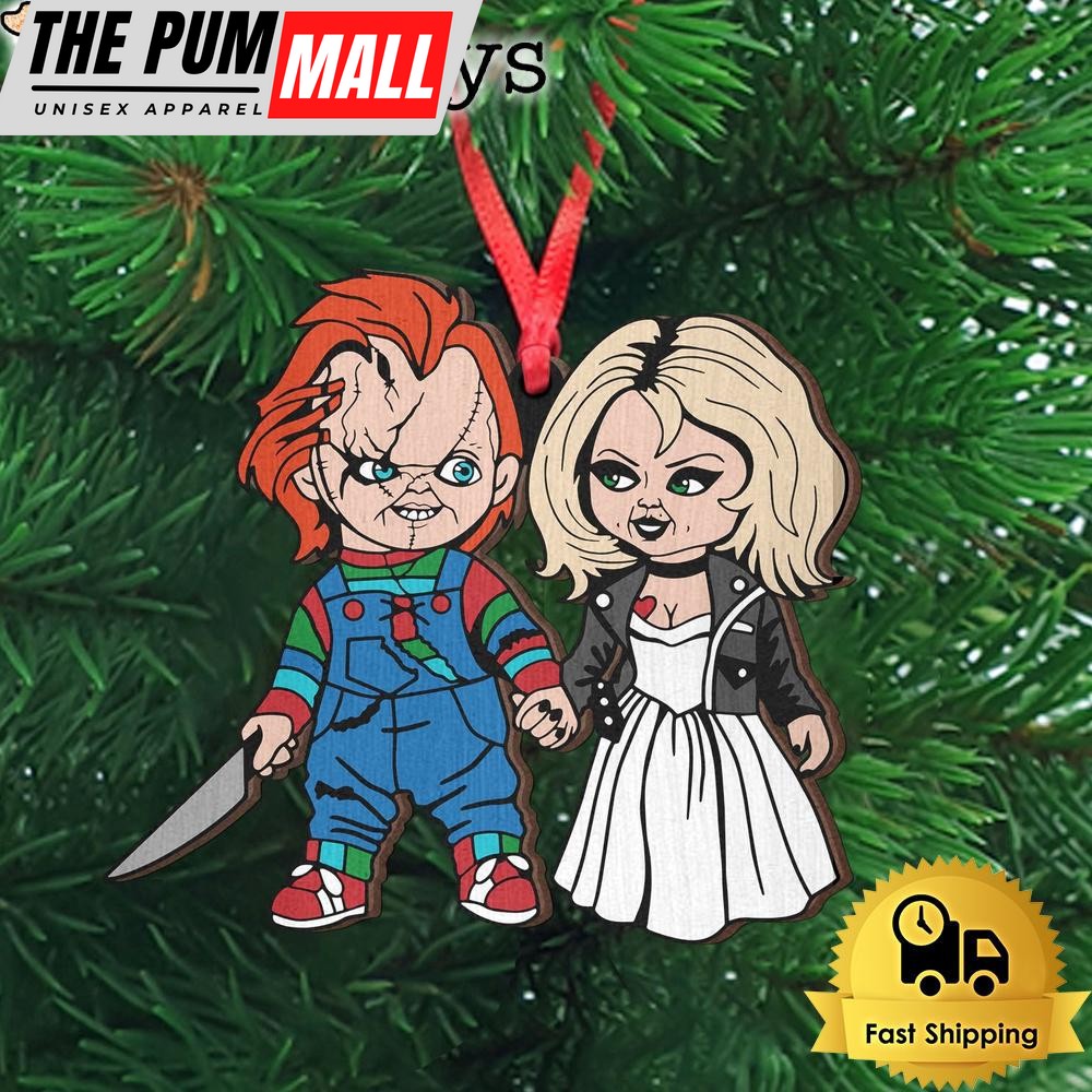 Horror Villains Evil Doll Couple Wooden Ornament Limited Edition
