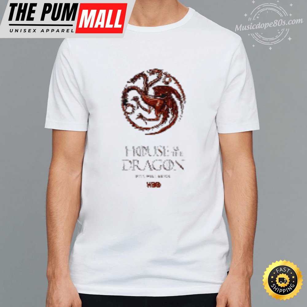 House of the Dragon HBO logo White T-shirt