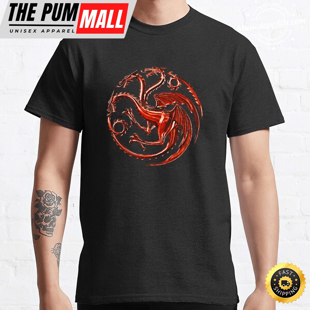 House of the Dragon logo Black T-shirt