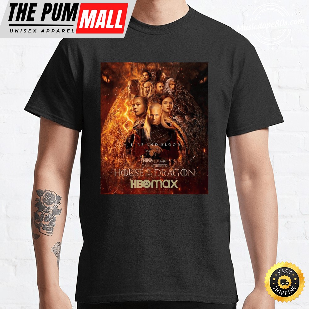 House of the Dragon Poster Black T-shirt