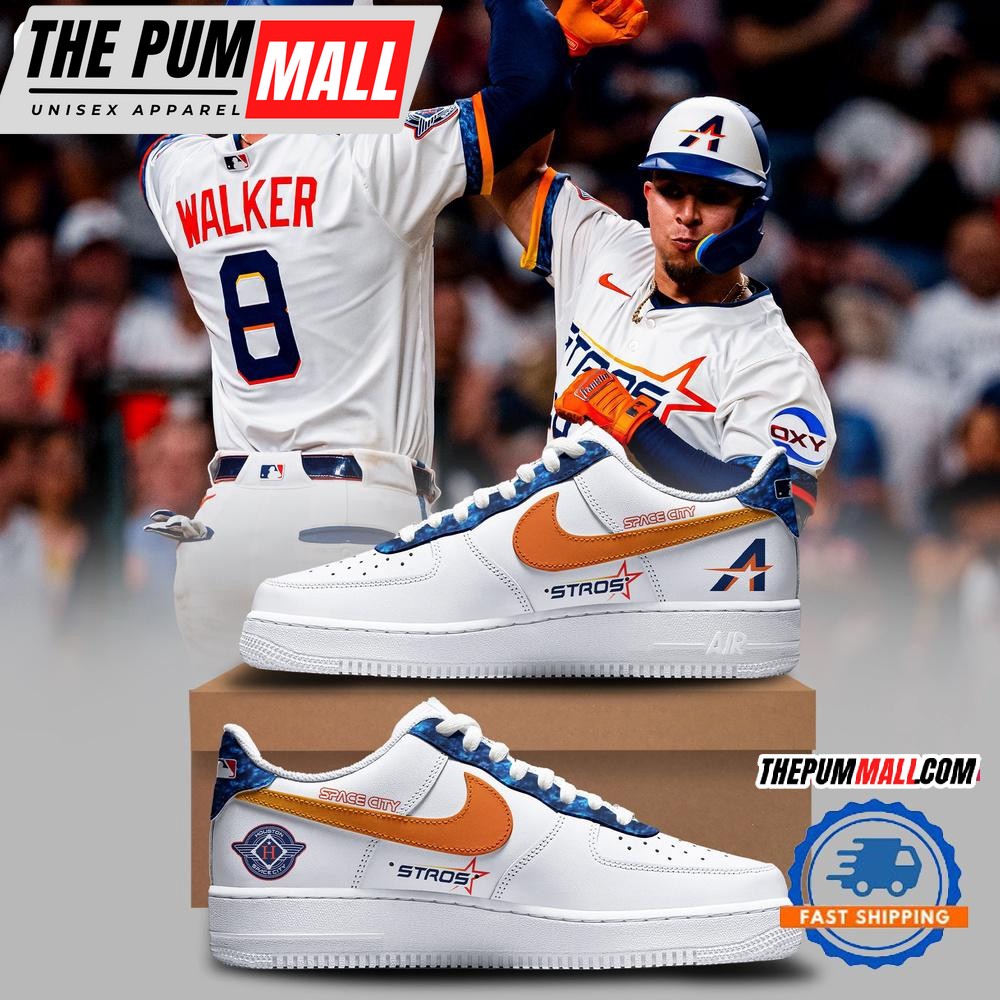 Houston Astros 2025 City Connect New Air Force 1 Shoes Sneaker