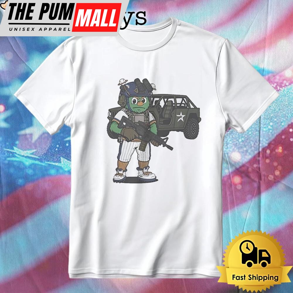 Houston Astros Orbit On The X Mascot 2025 T-Shirt