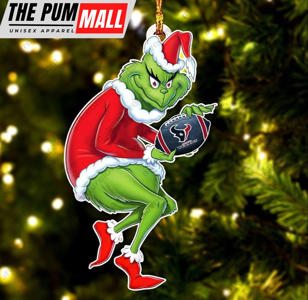 Houston Texans Christmas Grinch Ornament Grinch Xmas Tree Decoration Limited Edition