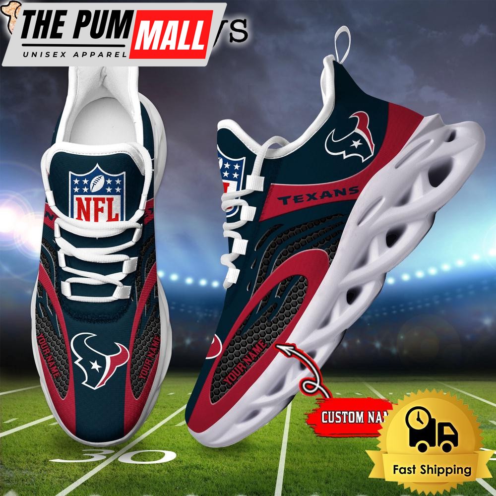 Houston Texans Custom Max Soul Shoes