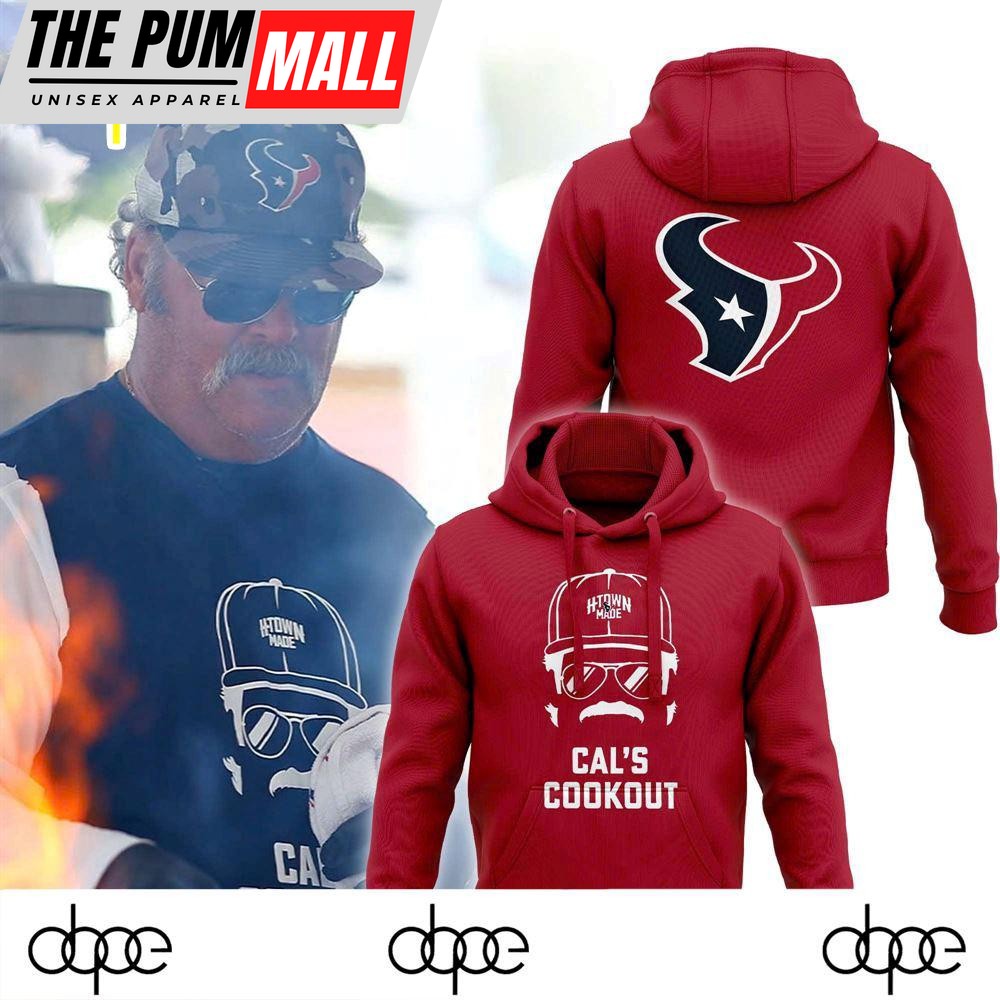 Houston Texans H-Town Made Cal’s Cookout Softstyle 2024 Hoodie