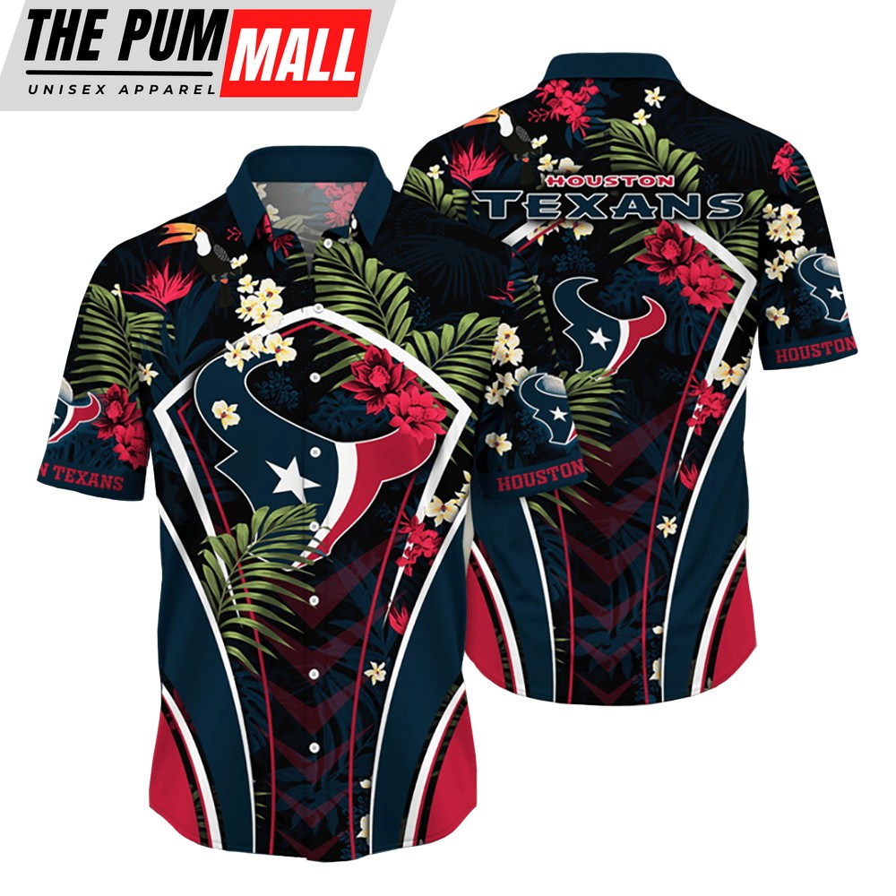 Houston Texans NFL Flower Tropical Hawaiian Shirt