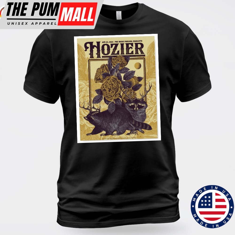 Hozier Charlotte April 23, 2025 Unisex T-shirt