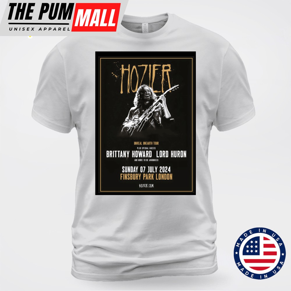 HOZIER Unreal Unearth World Tour LONDON Finsbury Park – 7 July 2025 Unisex T-shirt