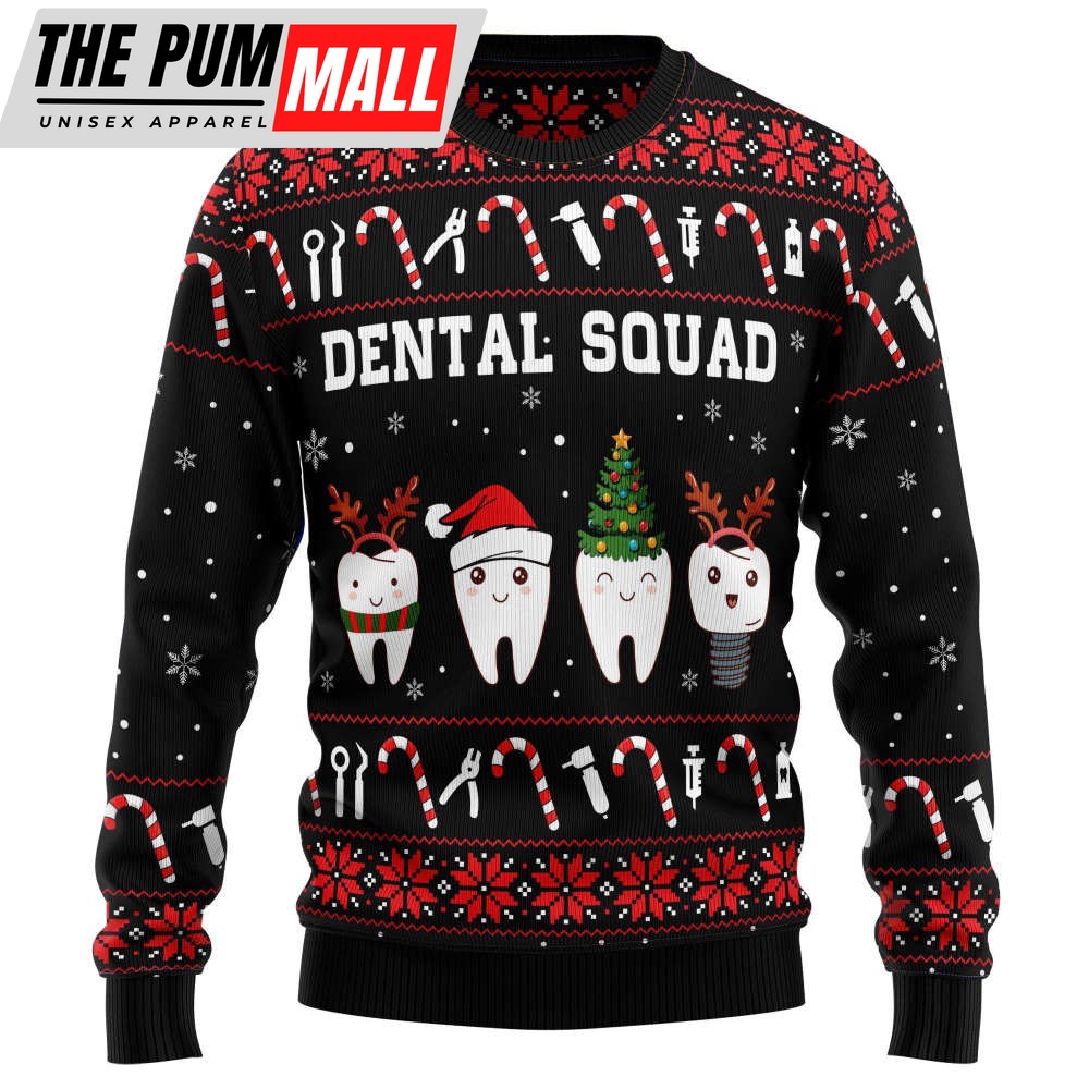 HT031112 Dental Squad Ugly Christmas Sweater by Noel Malalan