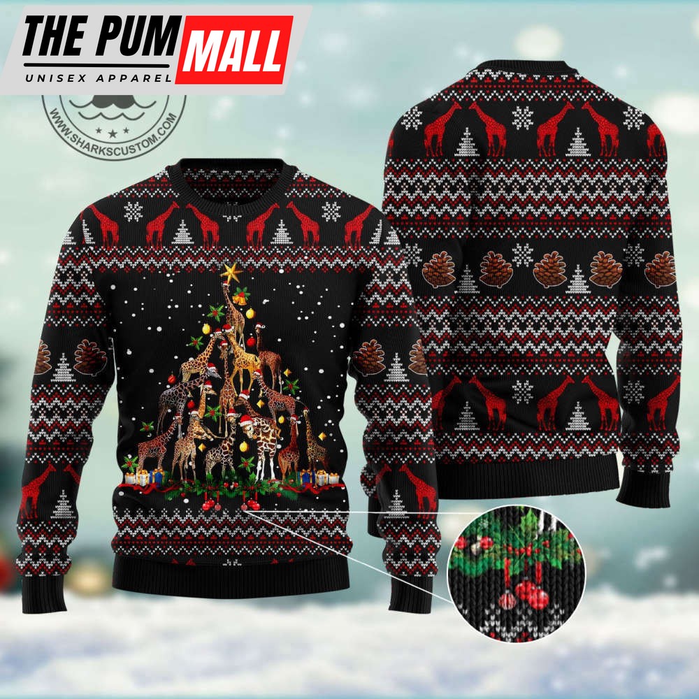 ht102804-giraffe-christmas-tree-ugly-christmas-sweater-by-noel-malalan-4kbsveyw HT102804 Giraffe Christmas Tree Ugly Christmas Sweater by Noel Malalan