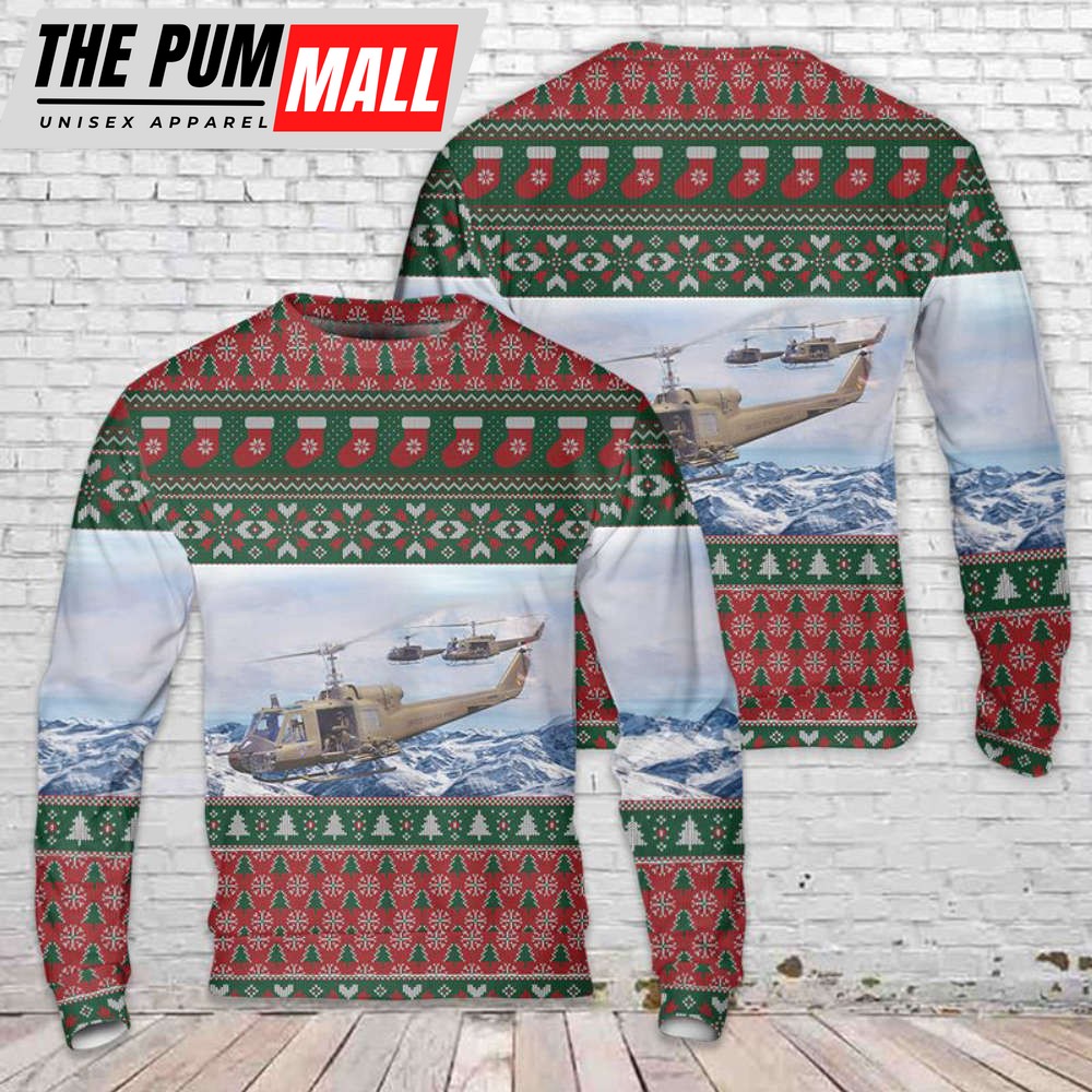 Huey Helicopter Christmas Sweater Gift For Christmas