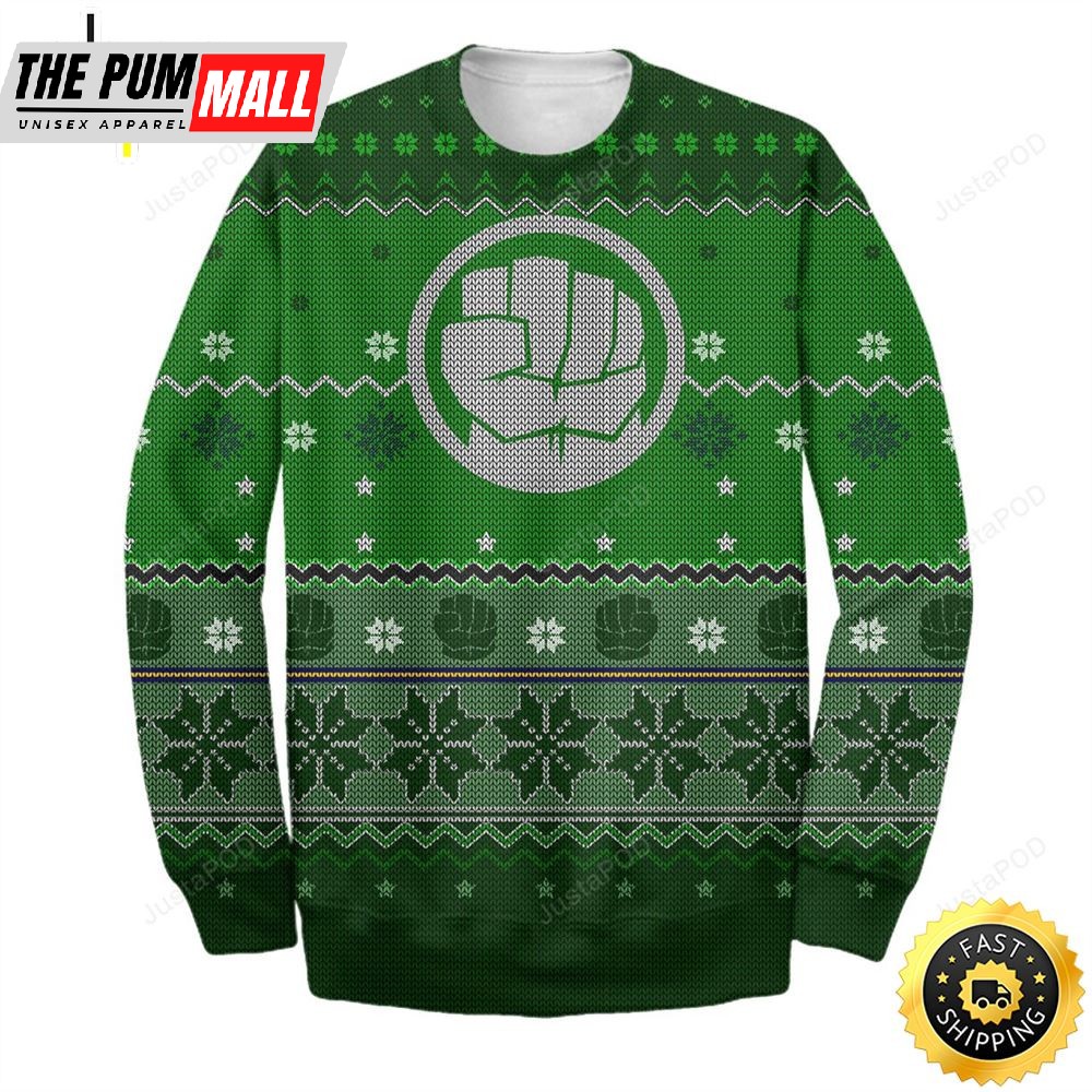 Hulk Marvel Ugly Christmas Marvel Christmas Sweater