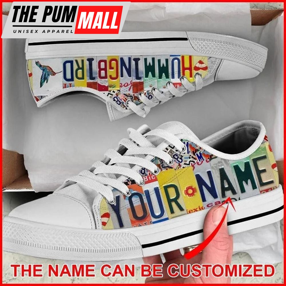 hummingbird-license-plates-personalized-canvas-low-top-shoes-low-top-shoes-men-0nb6i9bx Hummingbird License Plates Personalized Canvas Low Top Shoes – Low Top Shoes Mens, Women