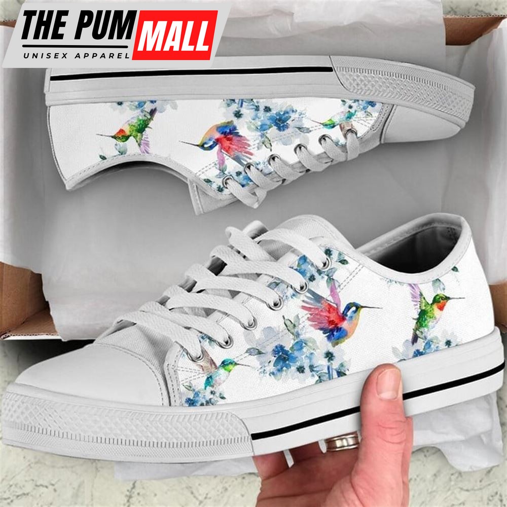 Hummingbird Watercolor Low Top Shoes – Low Top Shoes Mens, Women