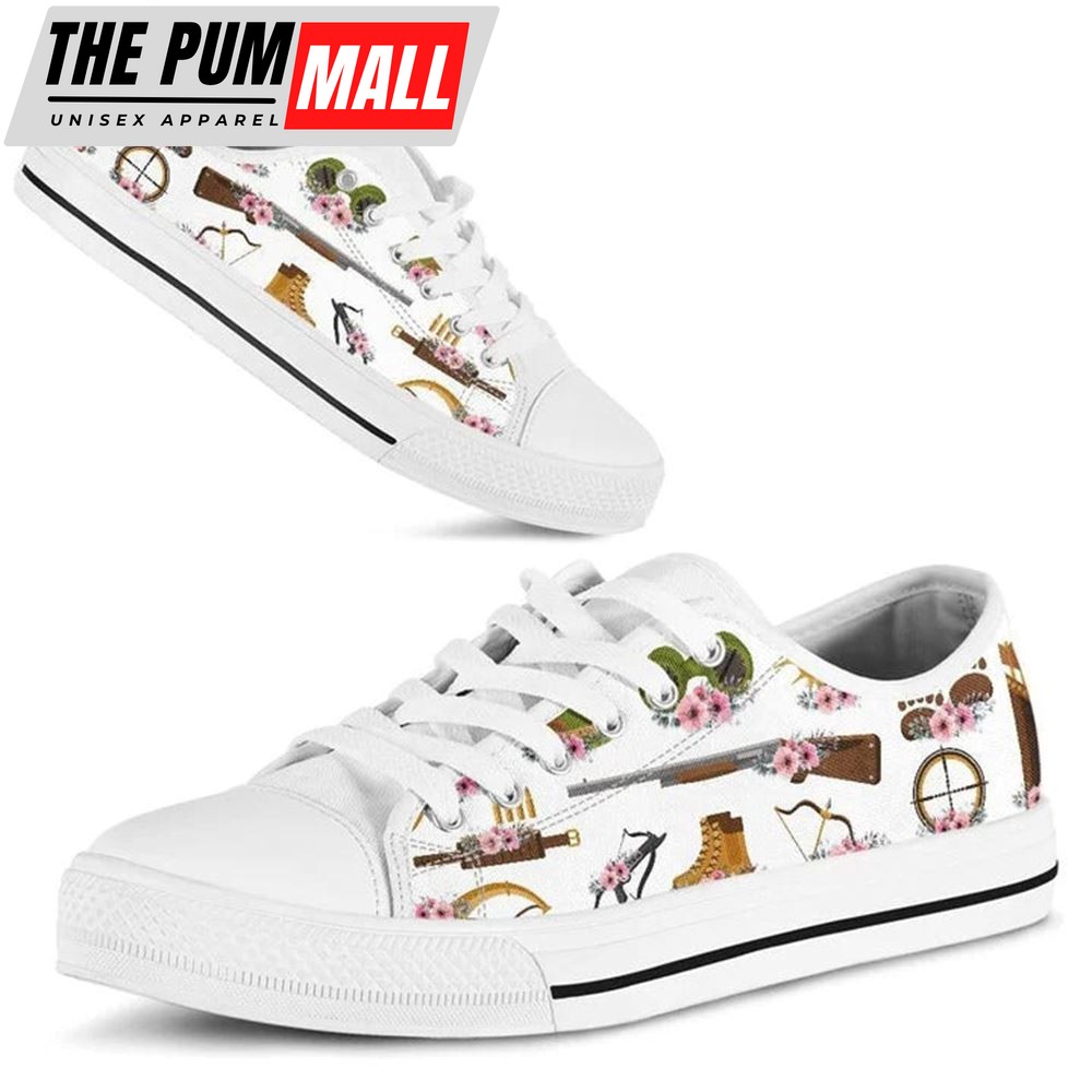 hunting-tool-flower-watercolor-low-top-shoes-low-top-shoes-mens-women-kh30xof8 Hunting Tool Flower Watercolor Low Top Shoes – Low Top Shoes Mens, Women