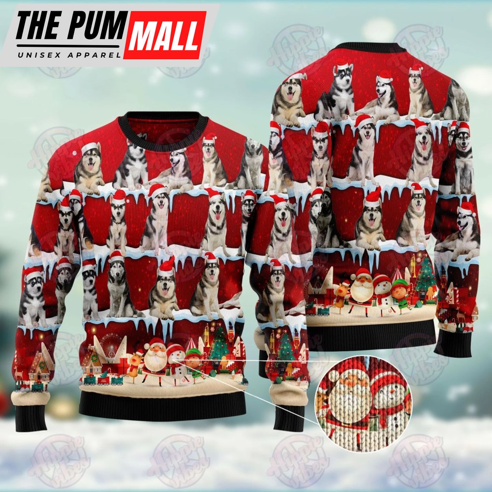 Husky Ugly Sweater Dog Christmas Sweater Christmas Gift for Dog Lovers – Gift For Christmass Day