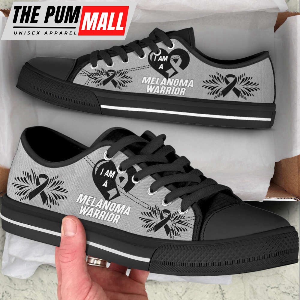 i-am-a-melanoma-shoes-warrior-low-top-shoes-canvas-shoes-trendy-fashion-96swacsk I Am A Melanoma Shoes Warrior Low Top Shoes Canvas Shoes – Trendy Fashion