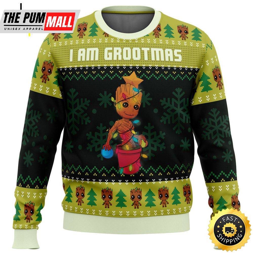 I Am Grootmas Guardians Of The Galaxy Marvel Ugly Christmas Sweater