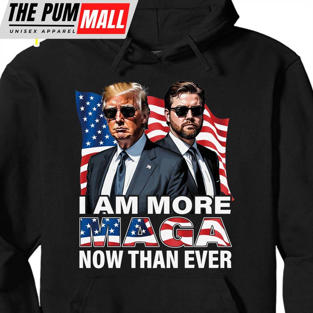 I Am More MAGA Now Than Ever JD Vance Shirt Election 2024 Shirt Trump Supporters Shirt Dark