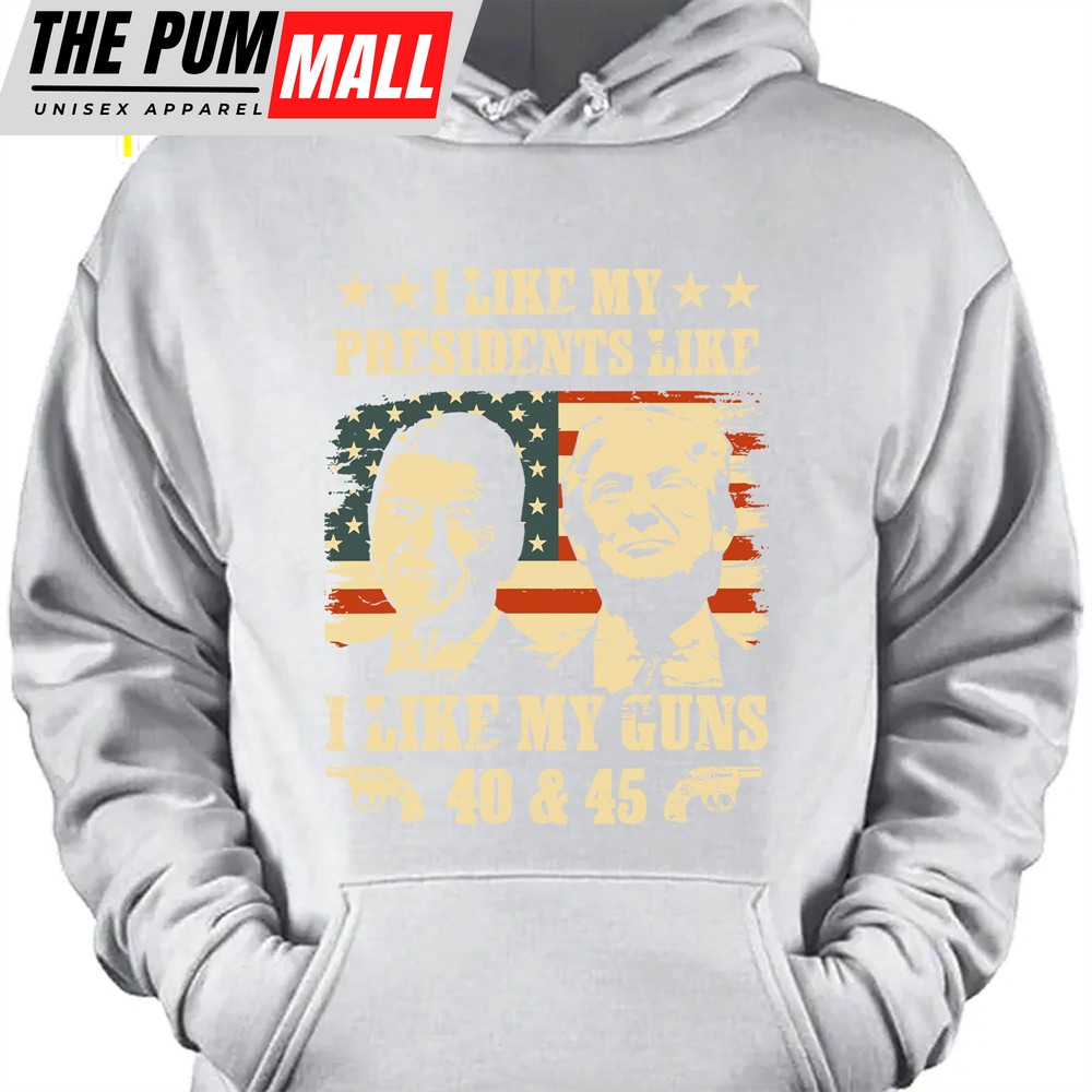 I Like My President I Like My Guns Trump 2024 Shirt Political Shirt Trump Supporters Shirt Dark