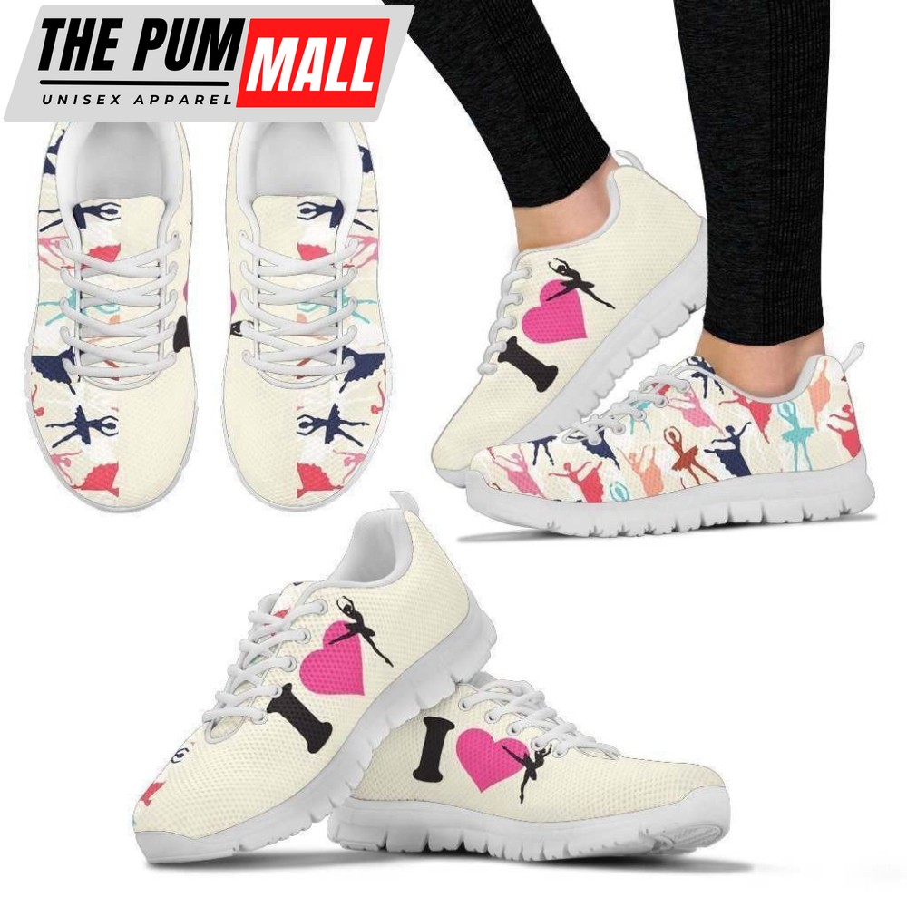 I Love Ballet Sneaker Women’s Sneakers Walking Shoes For Men And Women
