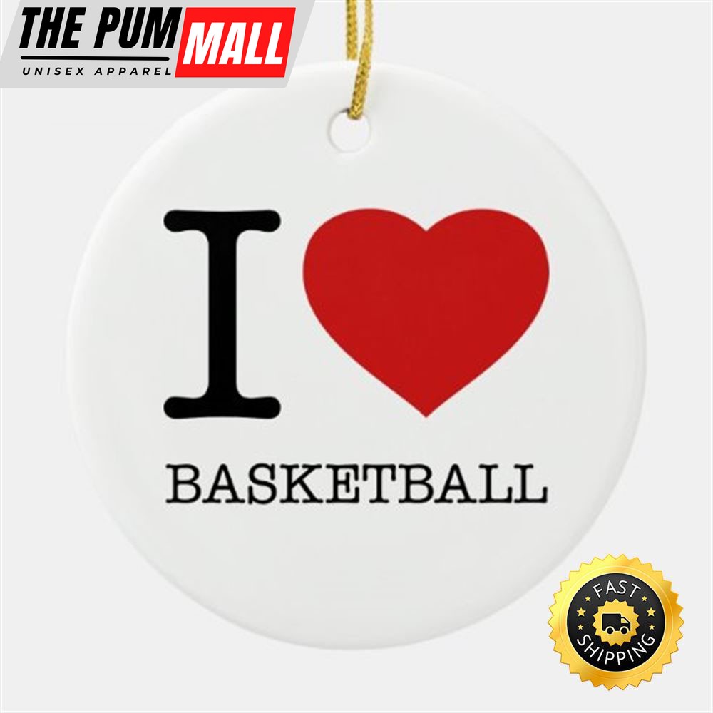 I Love Basketball Ceramic NBA Christmas Ornaments Limited Edition