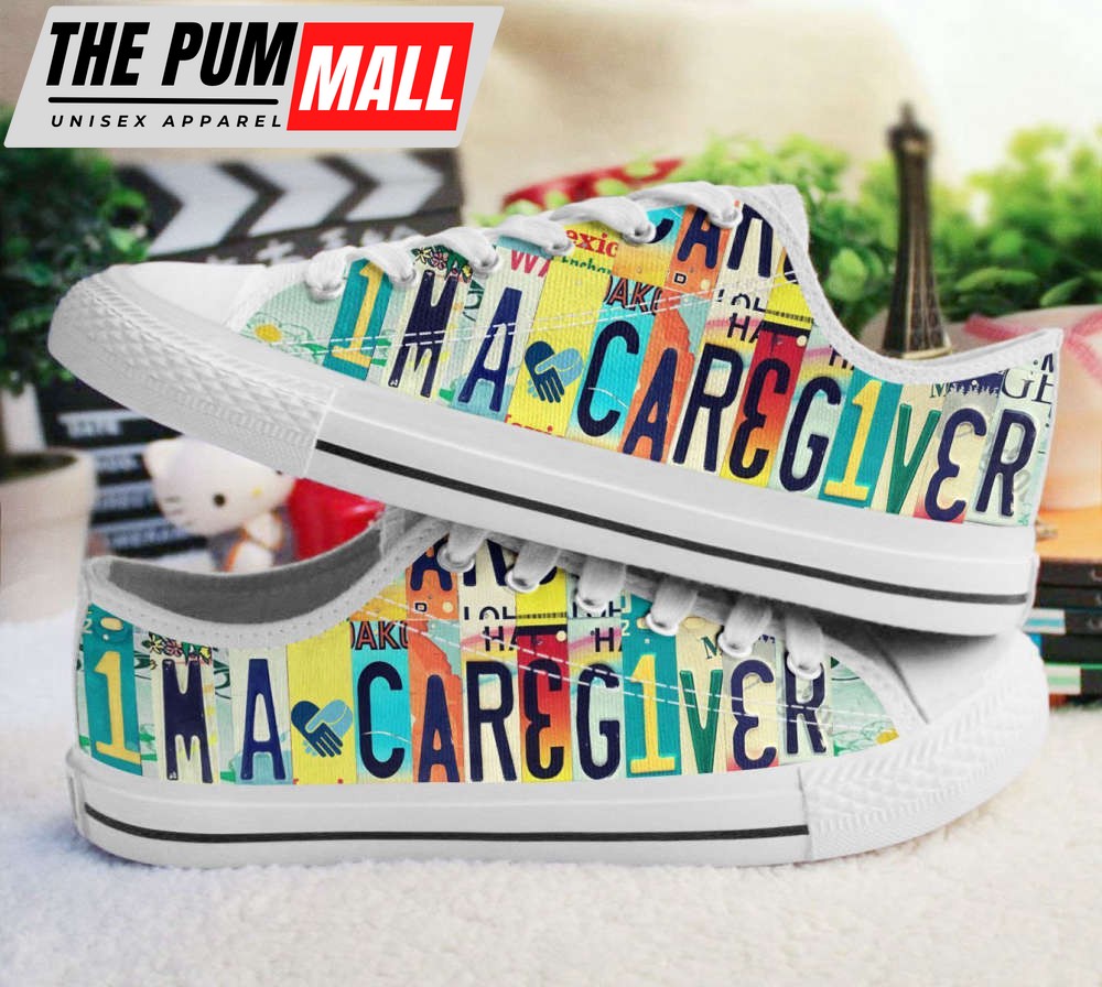 I m A Caregiver Low Top Shoes HT10 – Comfortable and Stylish Footwear for Caregivers