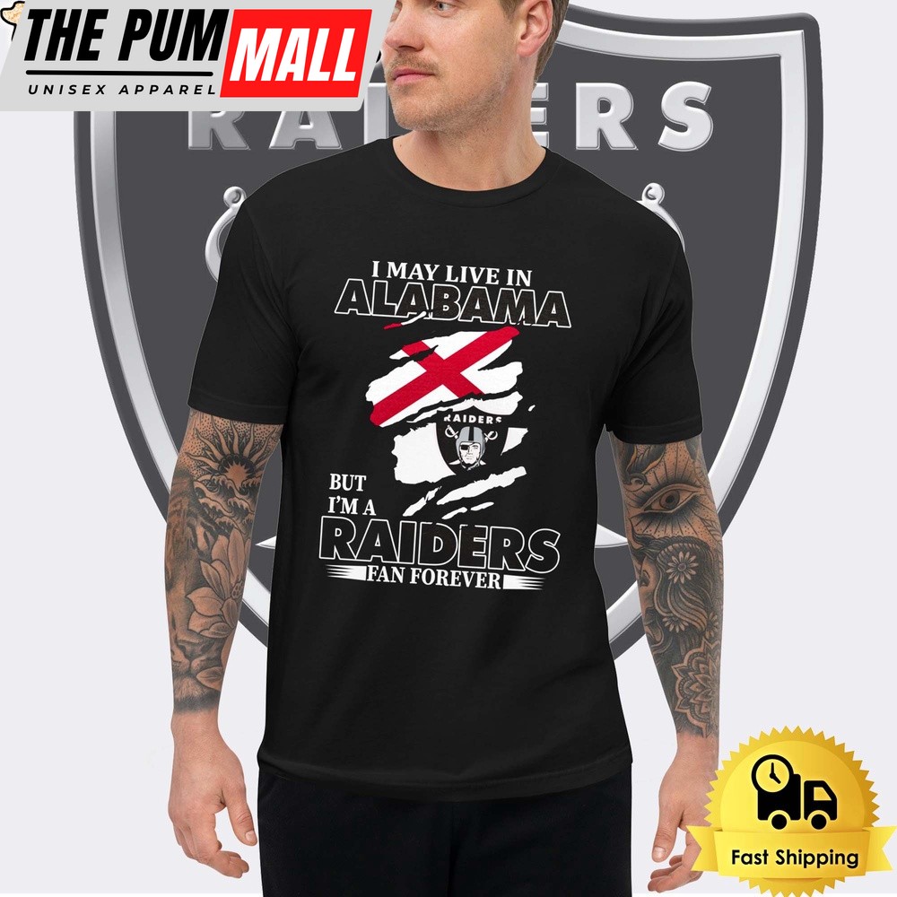 I May Live In Georgia But I’m A Raiders Fan Forever Unisex T-Shirt