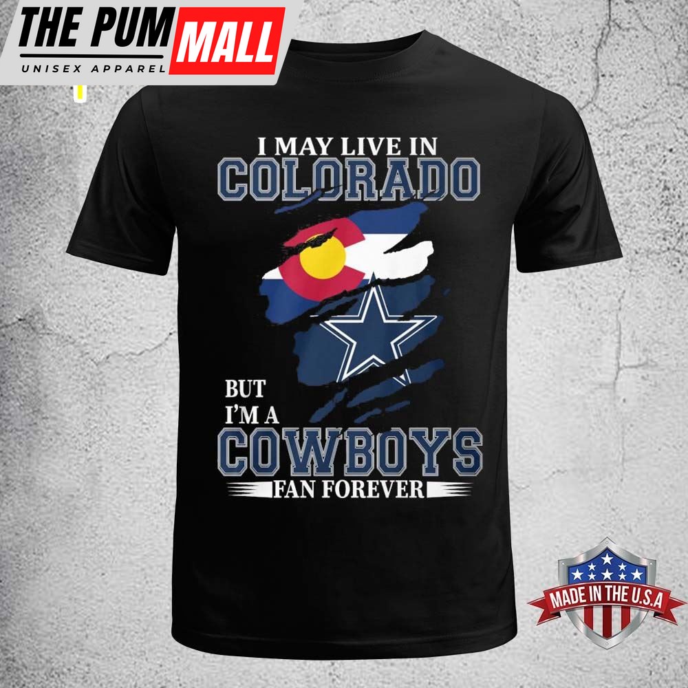 I May Live In Indiana But Im A Dallas Cowboys Fan Forever 2025 Shirt