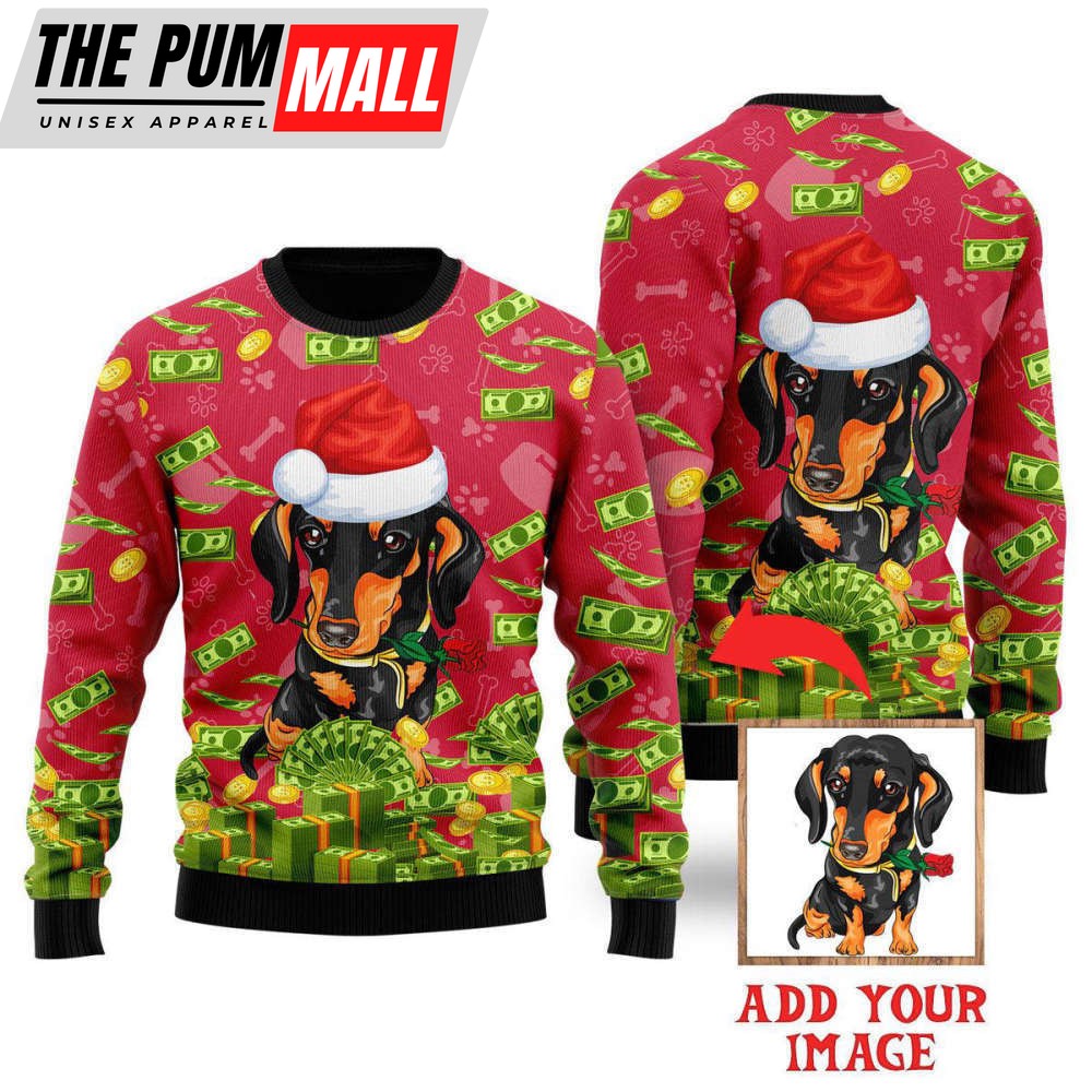 I Work Hard So That My Dog Can Have A Better Life Custom Christmas Sweaters For Dog Lover
