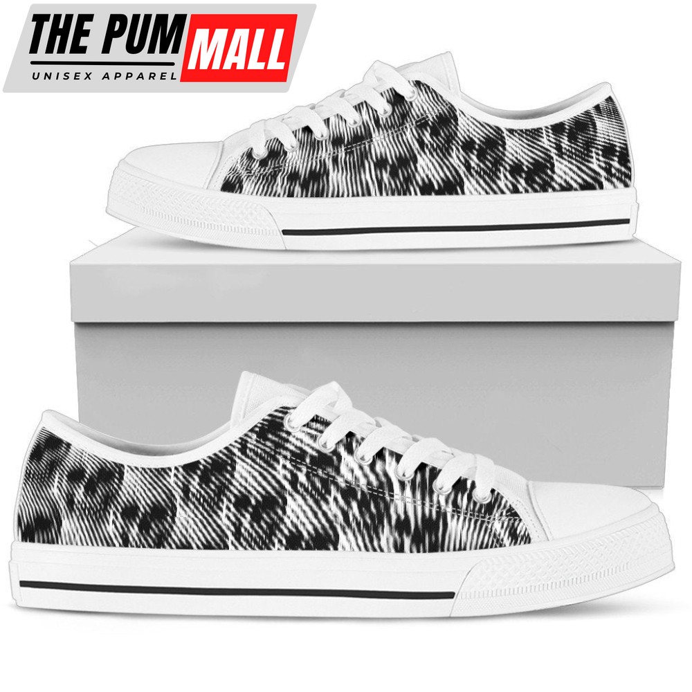 Illusion skull pattern low top shoes PL18032035