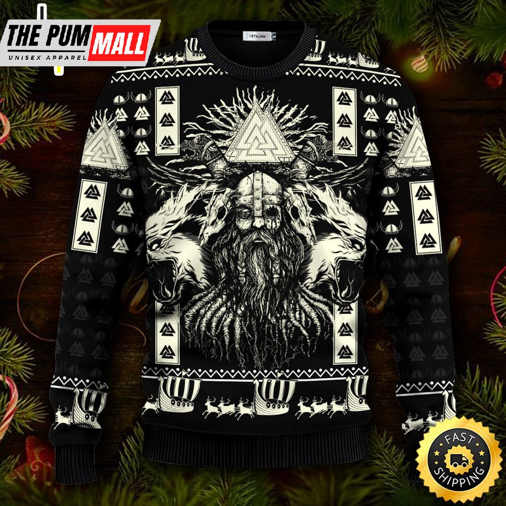 I’m Not An Infidel Viking Ugly Christmas Skull Sweater Christmas