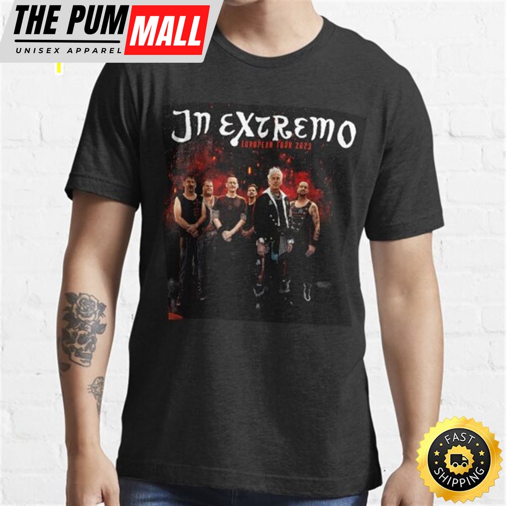 In Extremo European Tour 2025 Music Unisex Black T-shirt